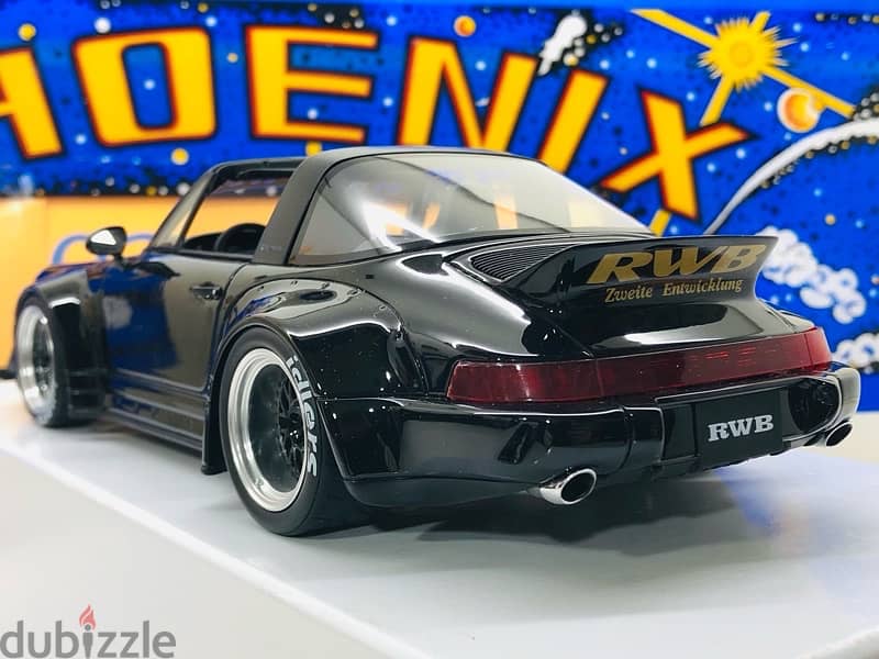 1/18 diecast GT Spirit Porsche TARGA RWB 964 BLACK. RARE limited 504 2