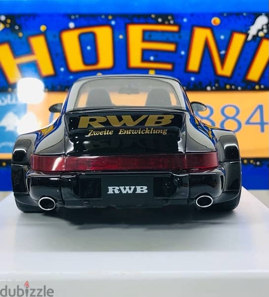 1/18 diecast GT Spirit Porsche TARGA RWB 964 BLACK. RARE limited 504 4