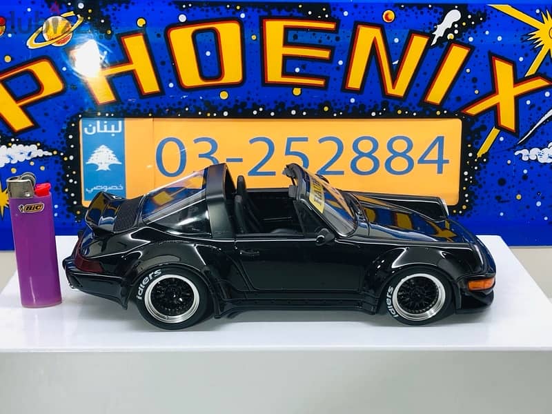 1/18 diecast GT Spirit Porsche TARGA RWB 964 BLACK. RARE limited 504 9