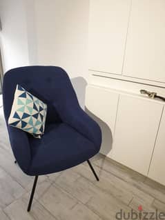 Blue armchair/sofa like new 0
