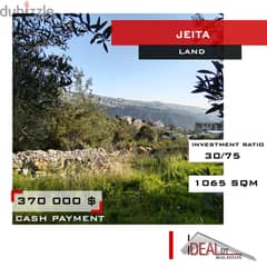 Land for sale in Jeita 1065 sqm ref#chk416 أرض للبيع في جعيتا 0