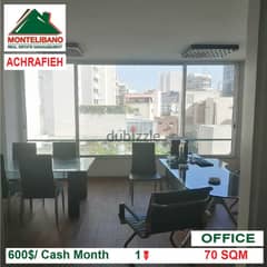 600$!! Office for rent located in Achrafieh 0