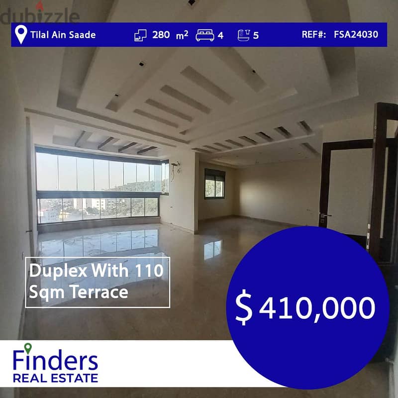 Duplex for Sale In Tilal Ain Saade- Roumieh| دوبلكس في تلال عين سعادة 0