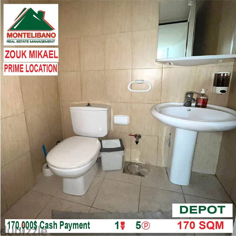170,000$ Cash Payment!! Depot for sale in Zouk Mikael!! 2