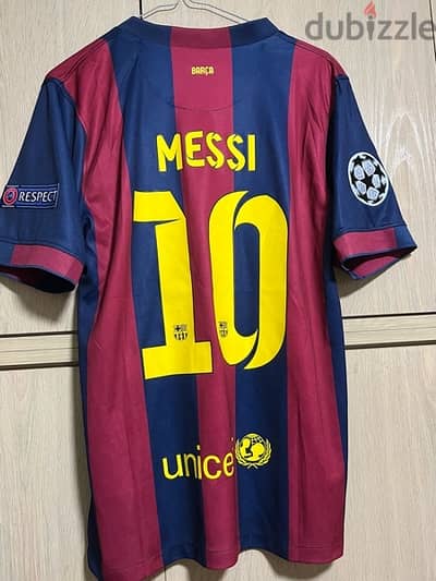 Messi the goat final Berlin 2015 barcelona home special nike kit