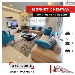 Apartement for sale in Qornet chehwan 145 sqm REF#AG20143