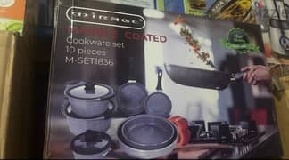 Mirage 10 pieces Cookware Set طقم طناجر + صواني + مقالي 0