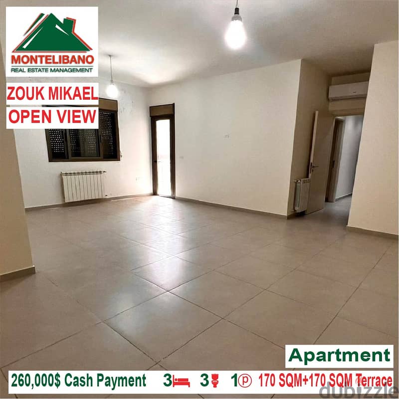 260,000$ Cash Payment!! Apartment for sale in Zouk Mikael!! 2