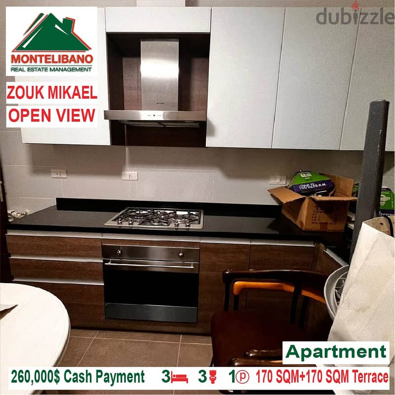 260,000$ Cash Payment!! Apartment for sale in Zouk Mikael!! 3
