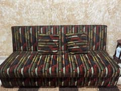 sofa bed with storage ( صندوق داخلي ) used like new