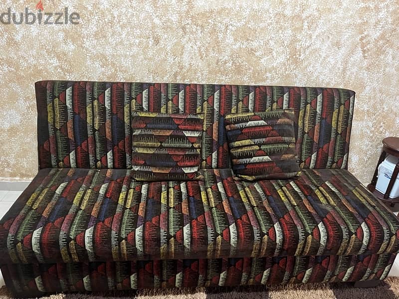 sofa bed with storage ( صندوق داخلي ) used like new 3