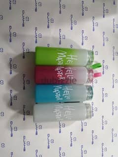 colored glass bottles for 5.50 each