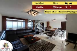 Kaslik 200m2 | 60m2 terrace | Triplex | Rent | View | Furnished | IVMY 0