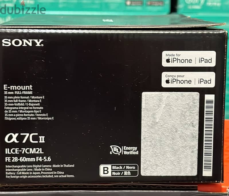 Sony A7c II FE 28-60mm F4-5.6 kit 1