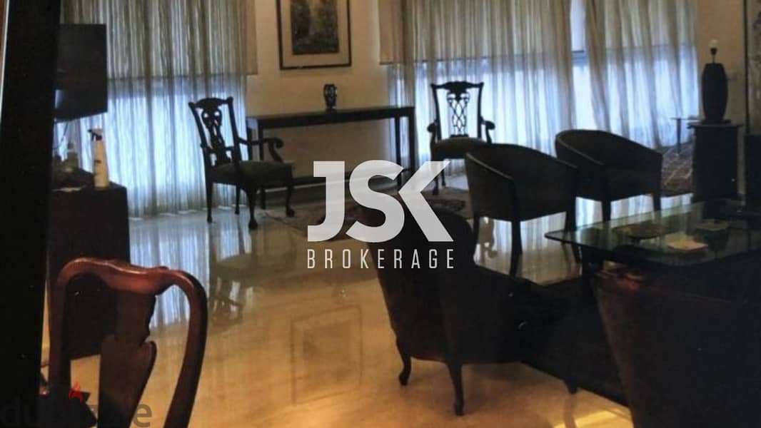 L15010-Furnished 3-Bedroom Apartment for Sale In Achrafieh 0