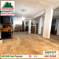 400,000$ Cash Payment!! Depot for sale in Naccache!! 0