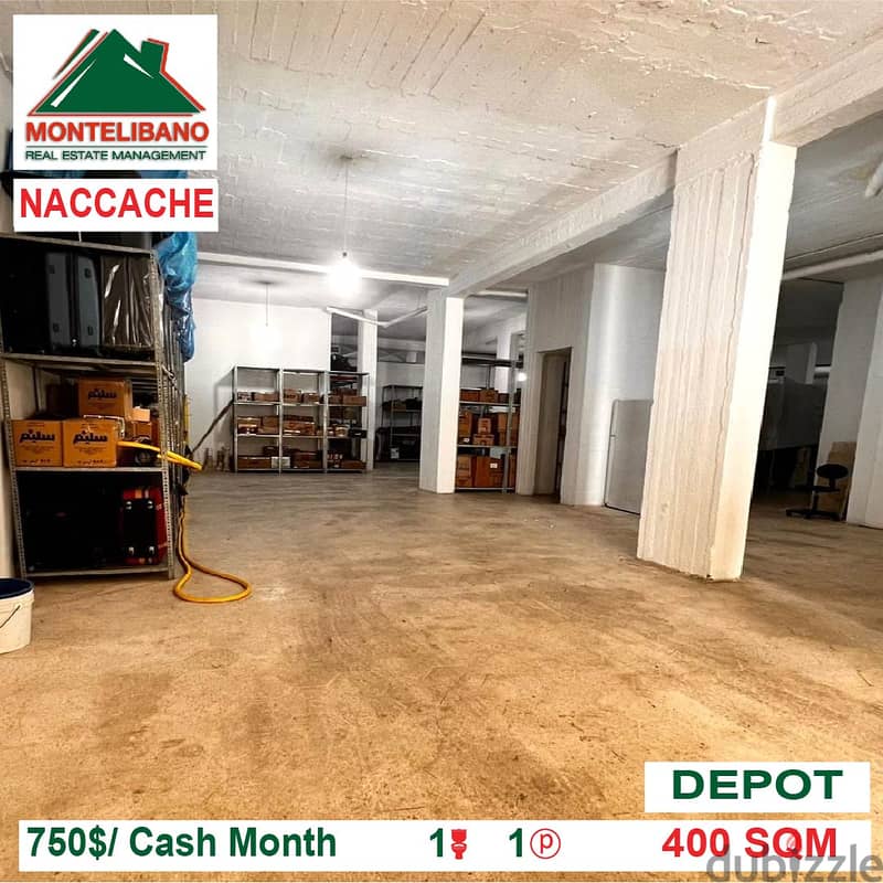 750$/Cash Month!! Depot for rent in Naccache!! 0
