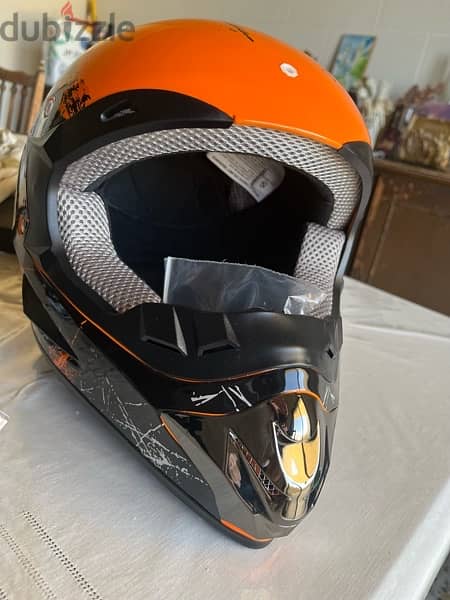 motorcycle Helmets Brand New in stock + Goggles + Gloves 1