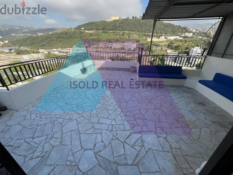 240m2 duplex apartment + terrace for sale in Zouk mosbeh + open view 0
