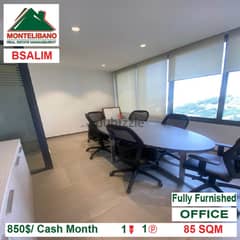 850$!! Fully Furnished Office for rent located in Bsalim