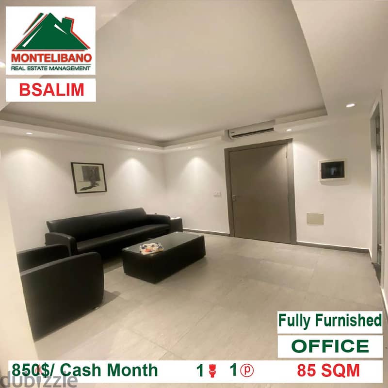 850$!! Fully Furnished Office for rent located in Bsalim 1