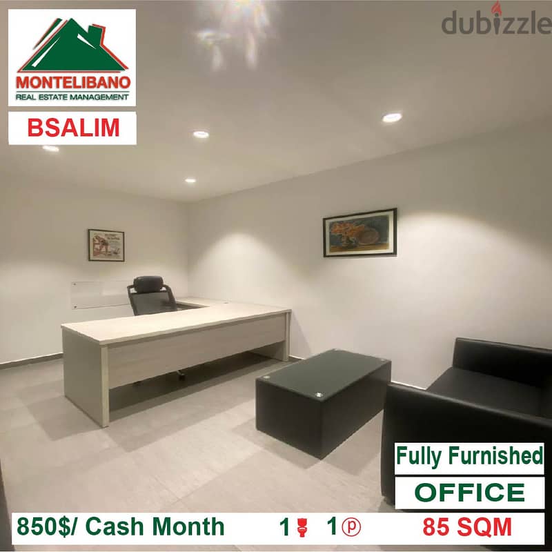 850$!! Fully Furnished Office for rent located in Bsalim 2