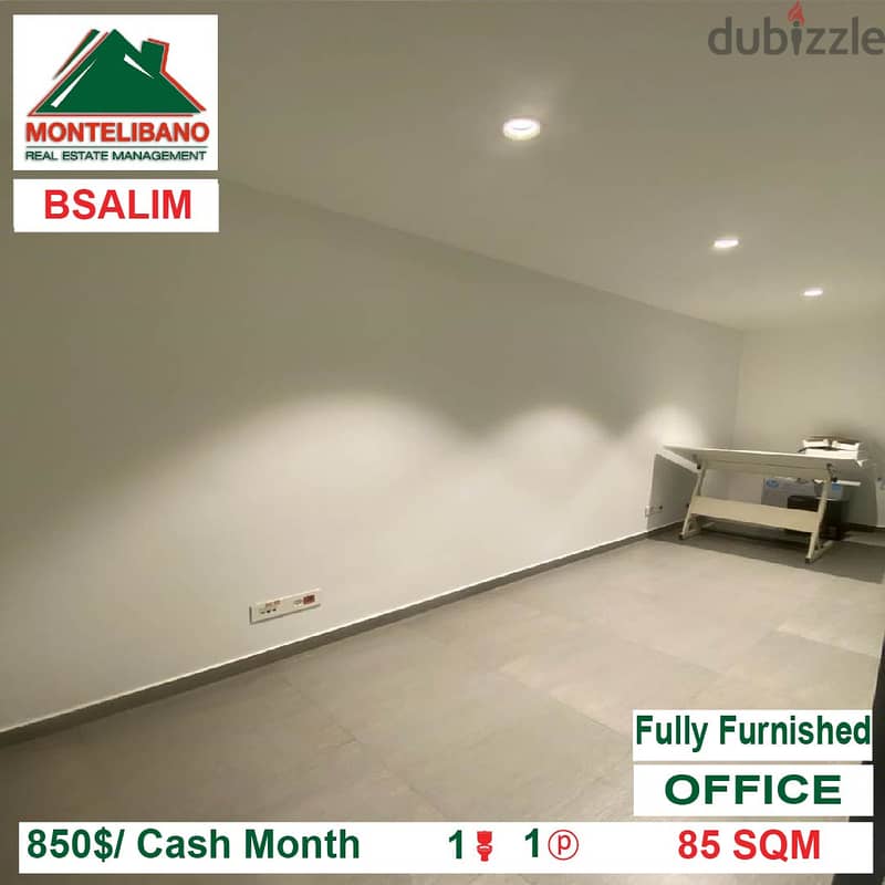 850$!! Fully Furnished Office for rent located in Bsalim 3