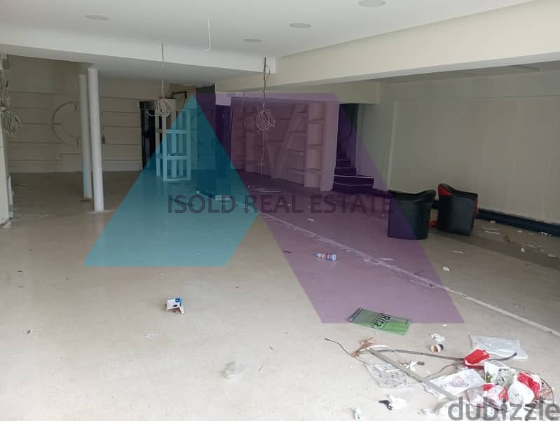 A 300 m2 (2 floors)  store for rent in Jounieh Highway 2