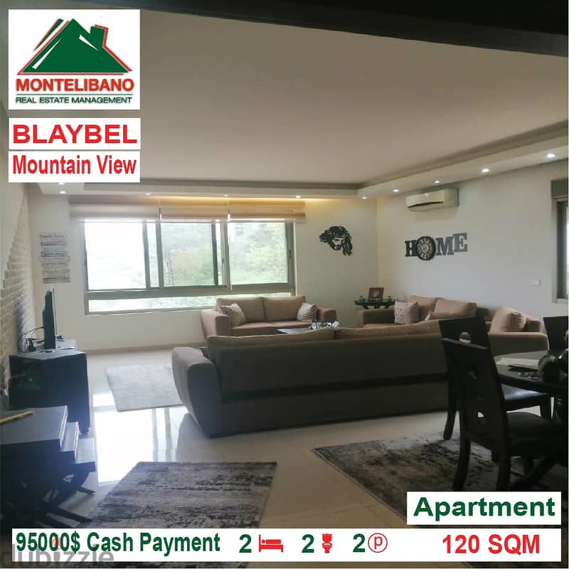 95000$!! Mountain View Apartment for sale located in Blaybel 1