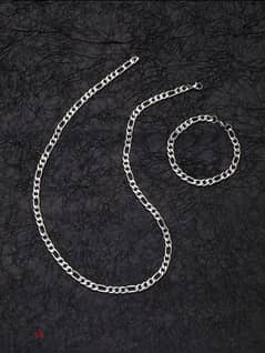 Set Necklace+ bracelet silver