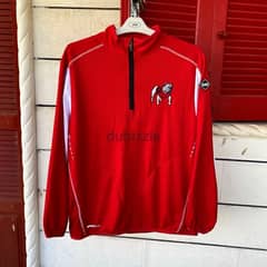 FRANCHISE CLUB Georgia Bulldogs Quarter-Zip Sports Shirt. 0