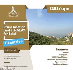 Lands in Halat - Starting 879 SQM - Open Sea View - Prime- Exclusive 0