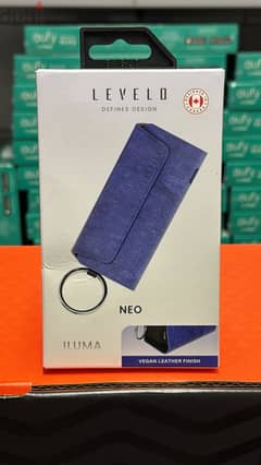 Levelo Neo iluma leather case blue 0