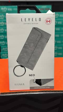 Levelo Neo iluma leather case grey 0