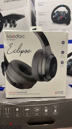 Porodo soundtec eclipse wireless headphone black