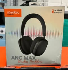 Porodo soundtec ANC Max Wireless Headphone black