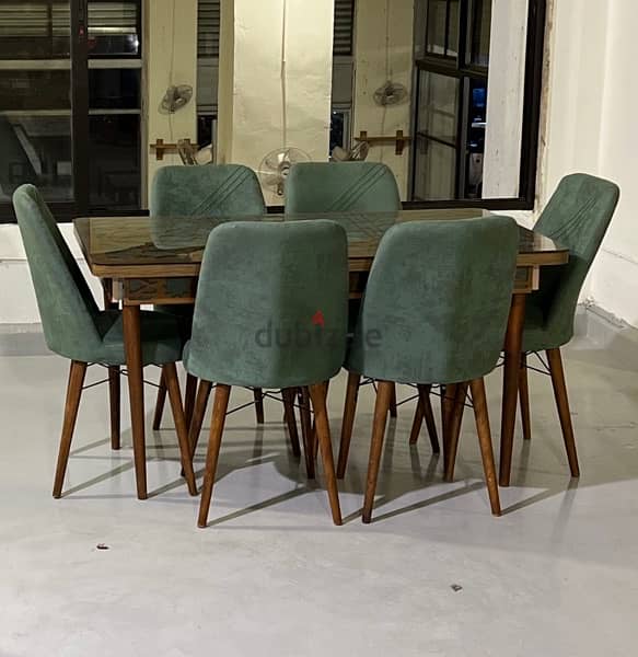Dining table and six chairs excellent  condition 2