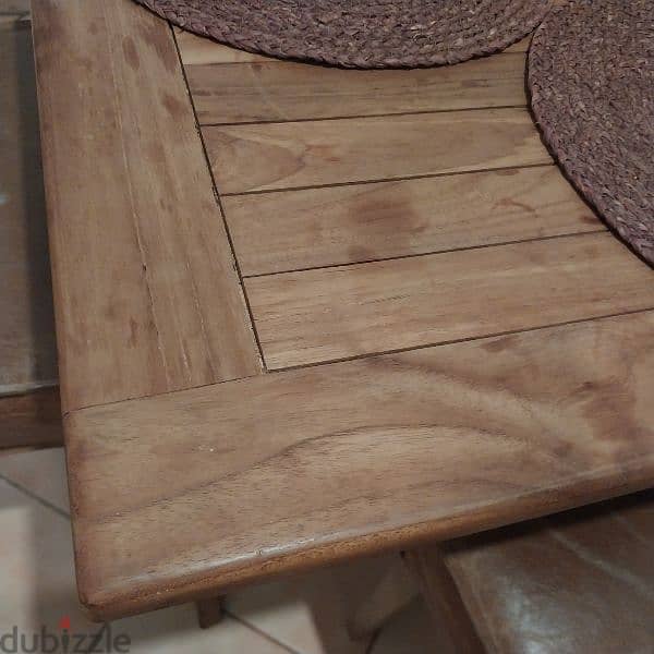 outdoor garden table teak wood 1