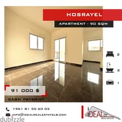 Apartment for sale in hosrayel 90 SQM REF#JH17139 0