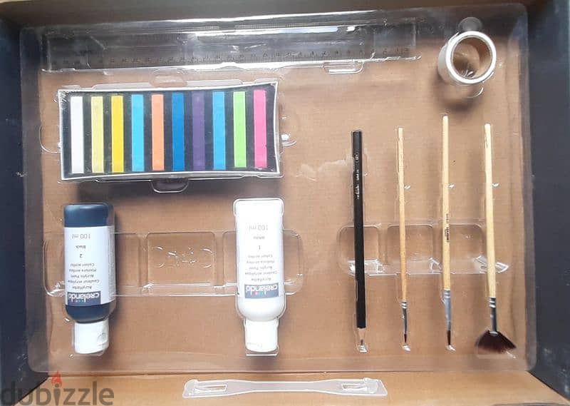 CRELANDO - drawing set of chalk pastels and acrylic paint3$ delivery 3