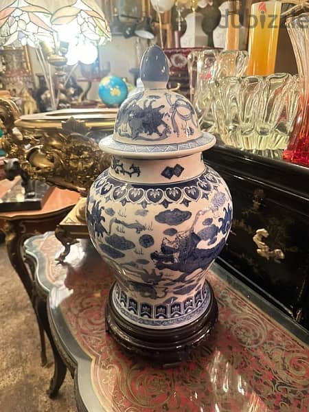 Chinese dragon vase porcelaineفانز صيني انتيك رائع الجمال 6