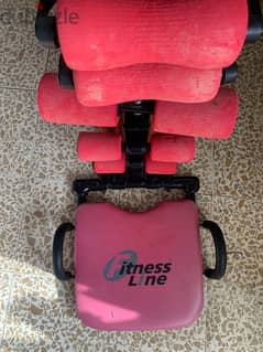 sixpack care machine chair red fitness line 0