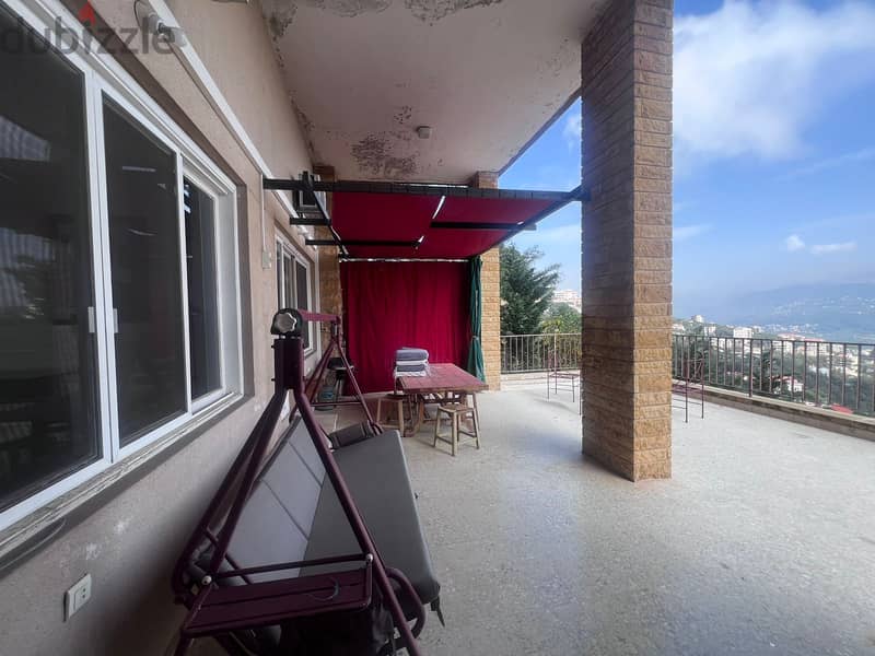 Furnished apartment with terrace for rent in Broummana 3