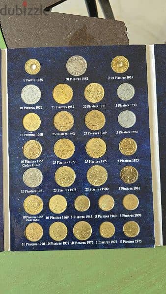 Lebanon coin album collection 1924-2018 2