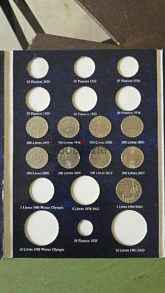 Lebanon coin album collection 1924-2018 3