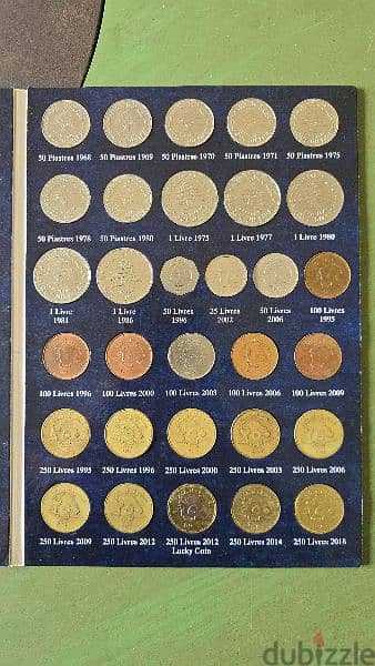 Lebanon coin album collection 1924-2018 4