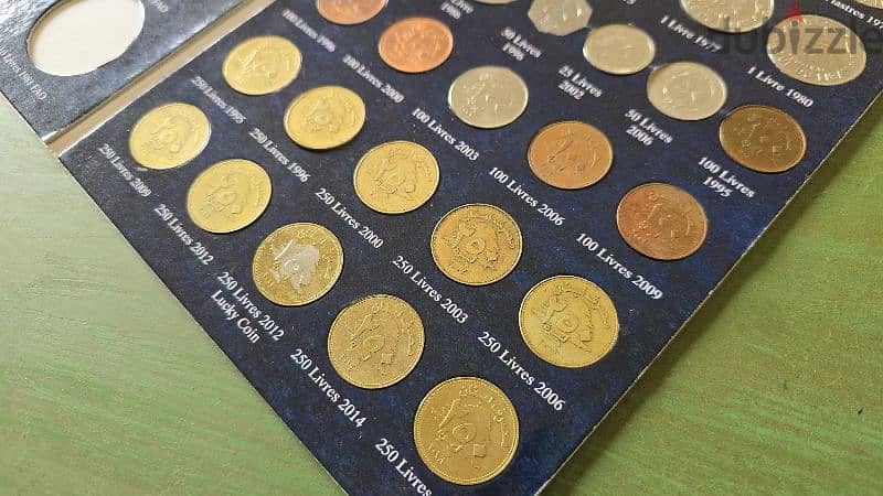 Lebanon coin album collection 1924-2018 11