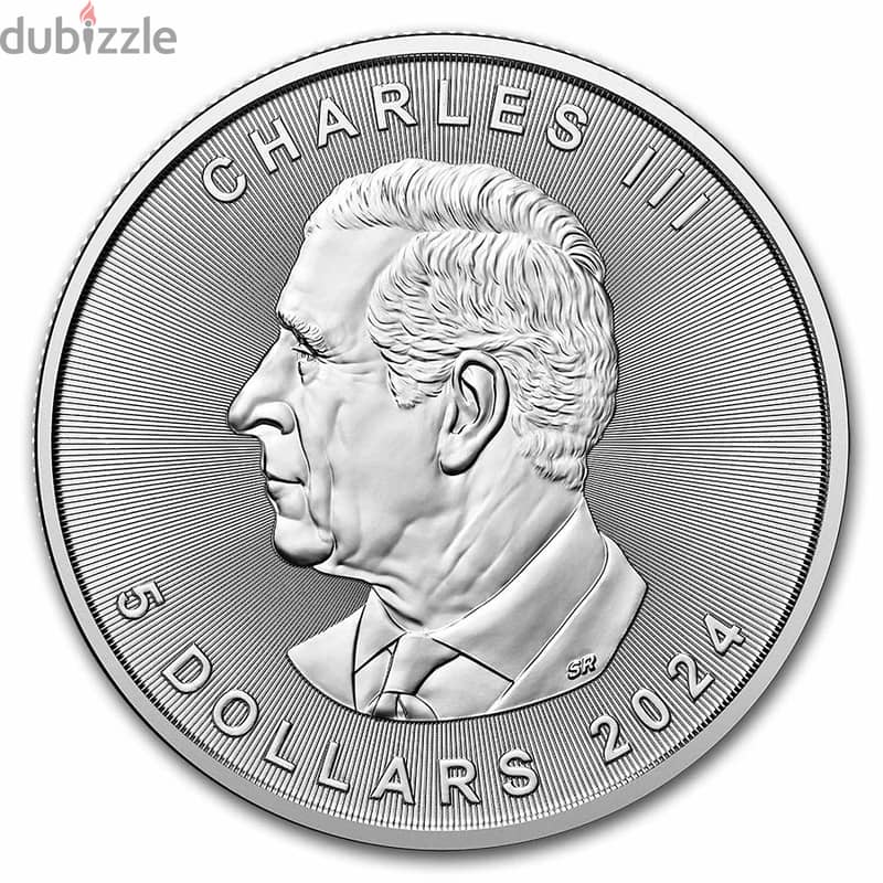 2024 Canada 1 oz Silver Coin - Maple Leaf (PCGS First Strike) 1