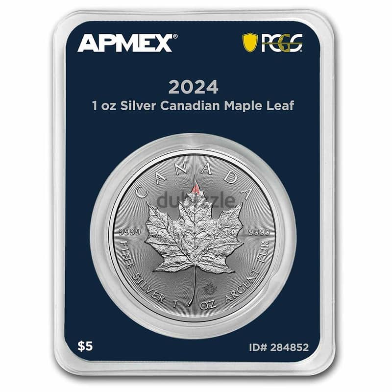 2024 Canada 1 oz Silver Coin - Maple Leaf (PCGS First Strike) 2