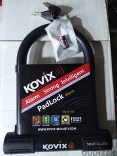 original Kovix alarm strong intelligent padlock 3 keys included